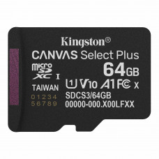 Карта пам`яті MicroSDXC 64GB UHS-I Class 10 Kingston Canvas Select Plus R150MB/s (SDCS3/64GBSP) Карта пам`яті MicroSDXC 64GB UHS-I Class 10 Kingston Canvas Select Plus R150MB/s (SDCS3/64GBSP)