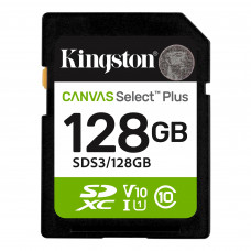 Карта пам`яті SDXC 128GB UHS-I Class 10 Kingston Canvas Select Plus R150MB/s (SDS3/128GB)