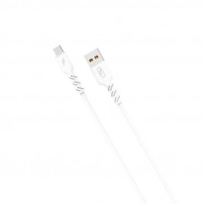 Кабель SkyDolphin S07T TPE High Elastic Line USB - USB Type-C (M/M), 1 м, White (SDUSB-000595)