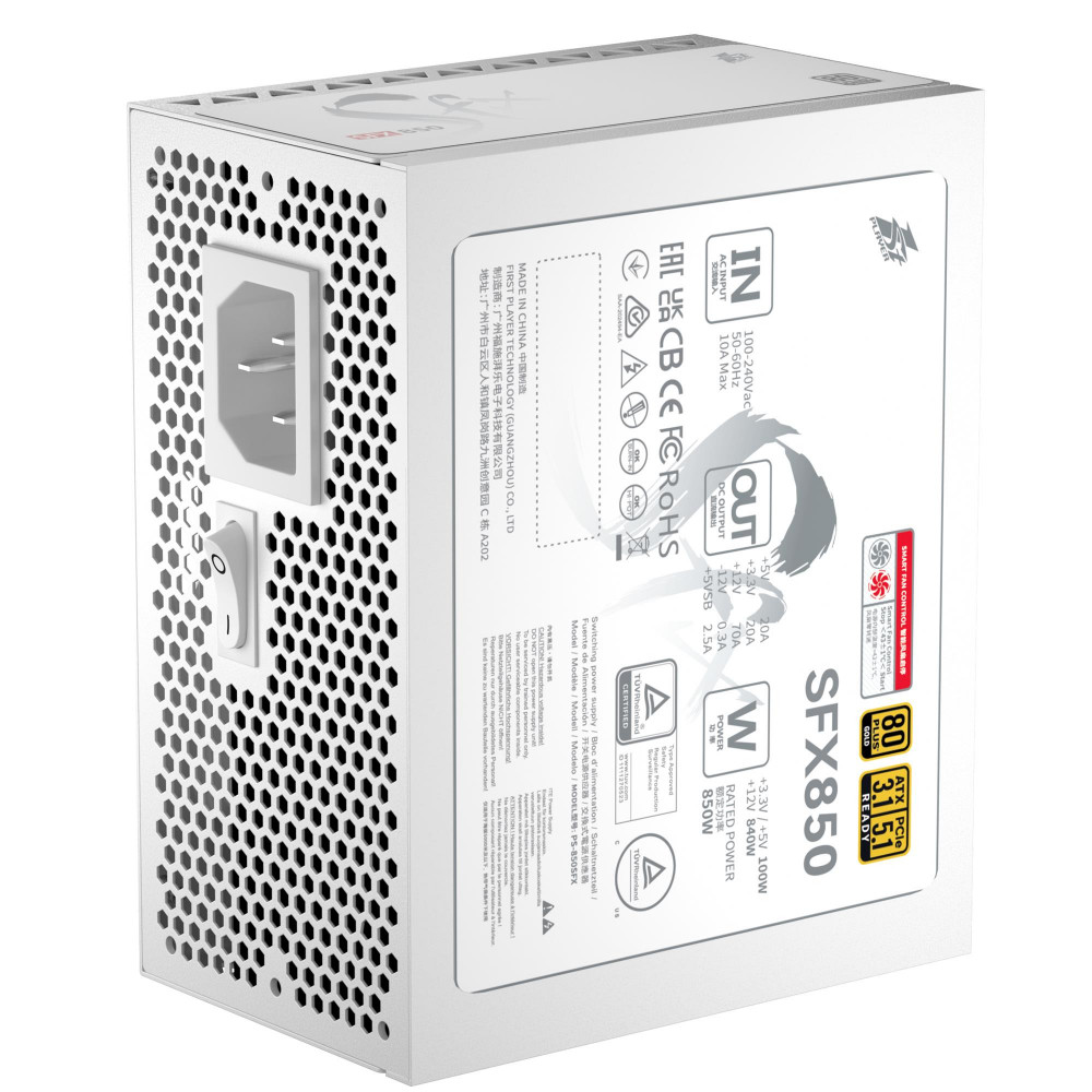Блок живлення 1stPlayer PS-850SFX White (SFX-GLD-850-WH-EU) 850W