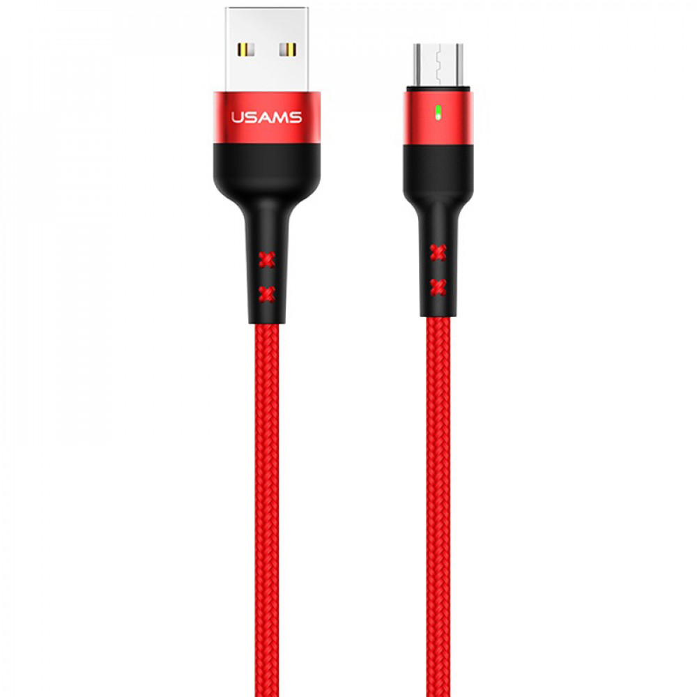 Кабель Usams US-SJ312 USB - Micro USB (M/M), 1 м, Red (SJ312MC02)