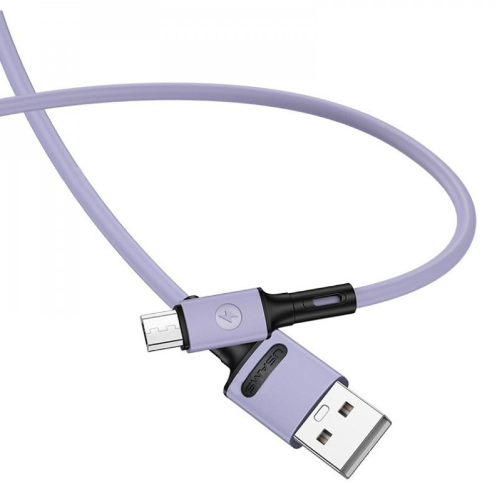 Кабель Usams US-SJ435 USB - Micro USB (M/M), 1 м, Purple (SJ435USB04)
