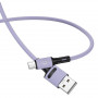 Кабель Usams US-SJ435 USB - Micro USB (M/M), 1 м, Purple (SJ435USB04)