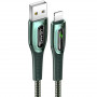 Кабель Usams US-SJ469 USB - Lightning (M/M), 1.2 м, Dark Green (SJ469USB02)