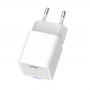 Мережевий зарядний пристрій ColorWay GaN Mini 30W PD Port PPS USB-C White (CW-CHS054PD-WT)