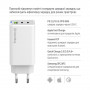 Мережевий зарядний пристрій ColorWay GaN Mini 65W PD Port PPS USB (USB-2C1A) White (CW-CHS058PD-WT)