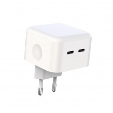 Мережевий зарядний пристрій XO L102 (2USB-Cх3A) QC3.0 White (XO-L102-WH) Мережевий зарядний пристрій XO L102 (2USB-Cх3A) QC3.0 White (XO-L102-WH)