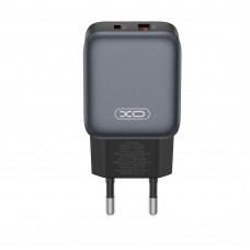 Мережевий зарядний пристрій XO L156 (1USB-С, 1USB, 3А) PD, QC 3.0 Black (L156.black) Мережевий зарядний пристрій XO L156 (1USB-С, 1USB, 3А) PD, QC 3.0 Black (L156.black)