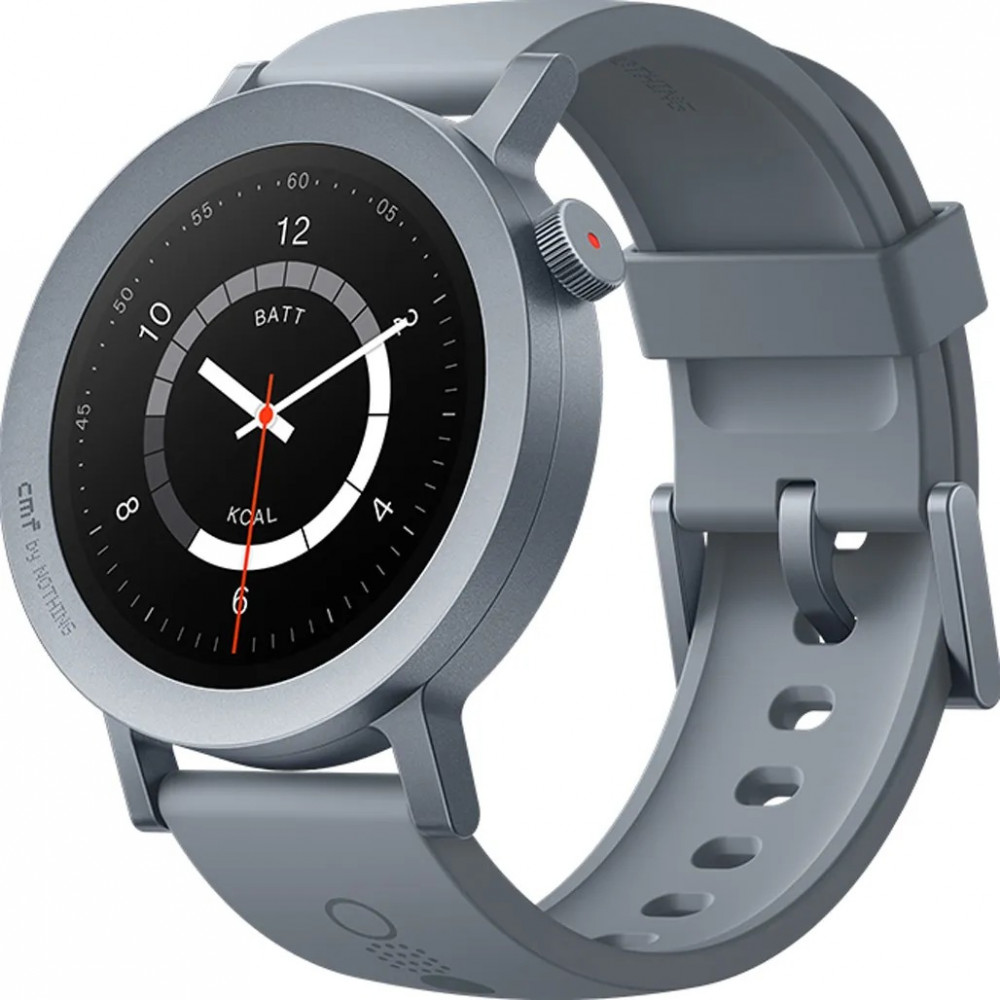 Смарт-годинник CMF by Nothing Watch Pro 2 Light Grey Metal with Silicone Strap_EU