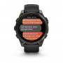 Смарт-годинник Garmin Fenix 8 43mm AMOLED Sapphire Carbon Gray DLC Titanium with Black Silicone (010-02903-28)