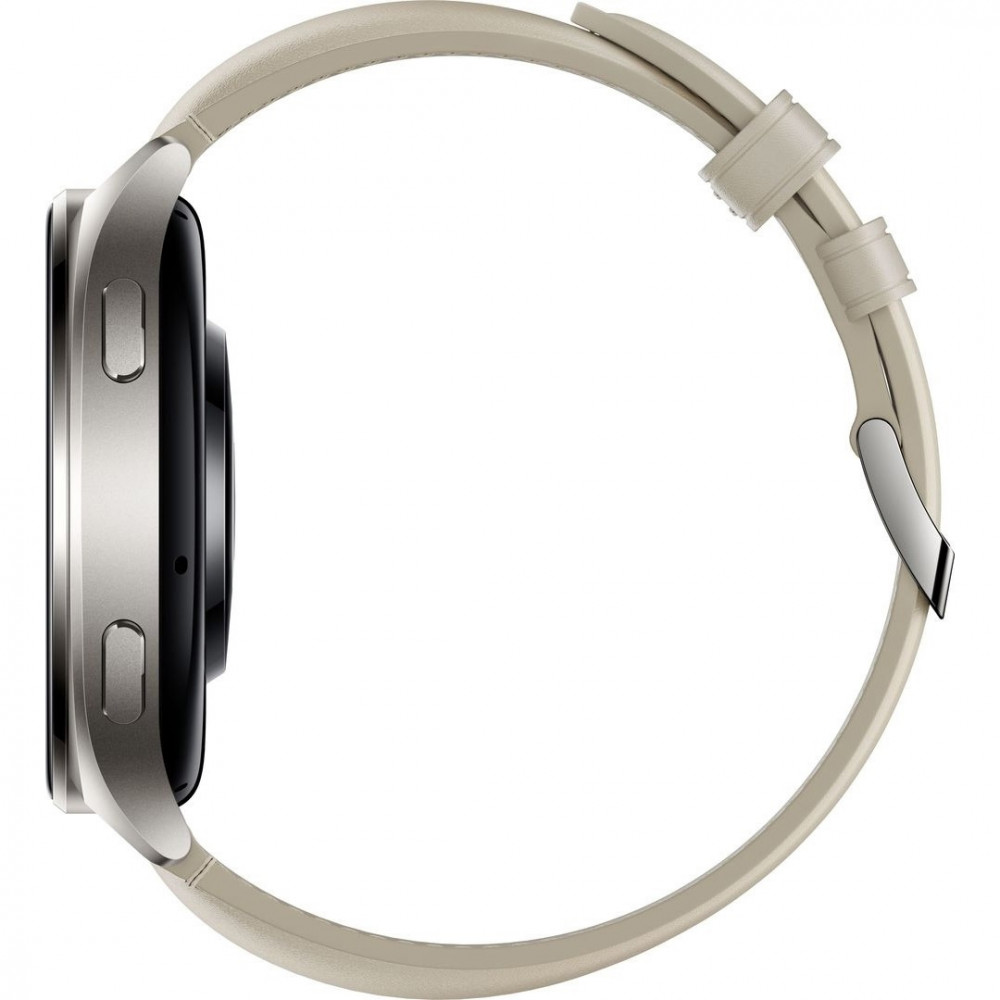 Смарт-годинник Xiaomi Watch 2 Titan Gray Case with White Leather Strap (BHR9306GL)