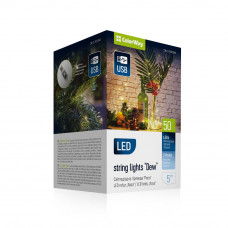 Світлодіодна гірлянда ColorWay (CW-G-50L5NU) 50LED, 5м, 8 функцій, теплий колір USB Світлодіодна гірлянда ColorWay (CW-G-50L5NU) 50LED, 5м, 8 функцій, теплий колір USB