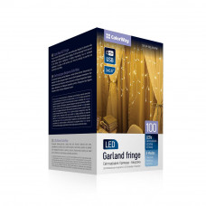 Світлодіодна гірлянда ColorWay (CW-GF-100L36UWW) бахрома 100LED, 3мx0.6м, теплий колір USB Світлодіодна гірлянда ColorWay (CW-GF-100L36UWW) бахрома 100LED, 3мx0.6м, теплий колір USB