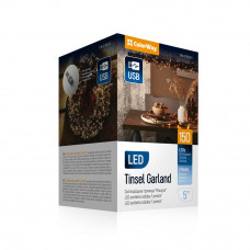 Світлодіодна гірлянда ColorWay (CW-G-150L5U) 150LED, 5м, 8 функцій, теплий колір USB Світлодіодна гірлянда ColorWay (CW-G-150L5U) 150LED, 5м, 8 функцій, теплий колір USB