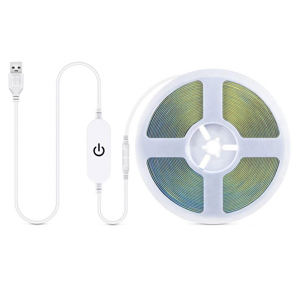 Світлодіодна стрічка ColorWay з живленням від USB холодний білий 5 м (CW-LD05)