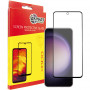 Захисне скло Dengos для Samsung Galaxy S23 FE SM-S711 Black Full Glue (TGFG-322)