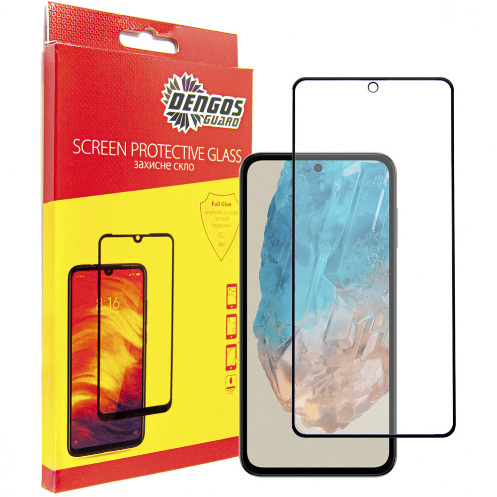 Захисне скло Dengos для Samsung Galaxy M35 5G Black Full Glue (TGFG-363)