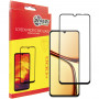 Захисне скло Dengos для Realme C61 Black Full Glue (TGFG-372)