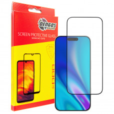 Захисне скло Dengos для Apple iPhone 17 Pro Black Full Glue (TGFG-409)