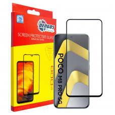 Захисне скло Dengos для Poco M8 Pro 5G Black Full Glue (TGFG-429)