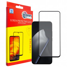 Захисне скло Dengos для Xiaomi 15T/15T Pro Black Full Glue (TGFG-430)