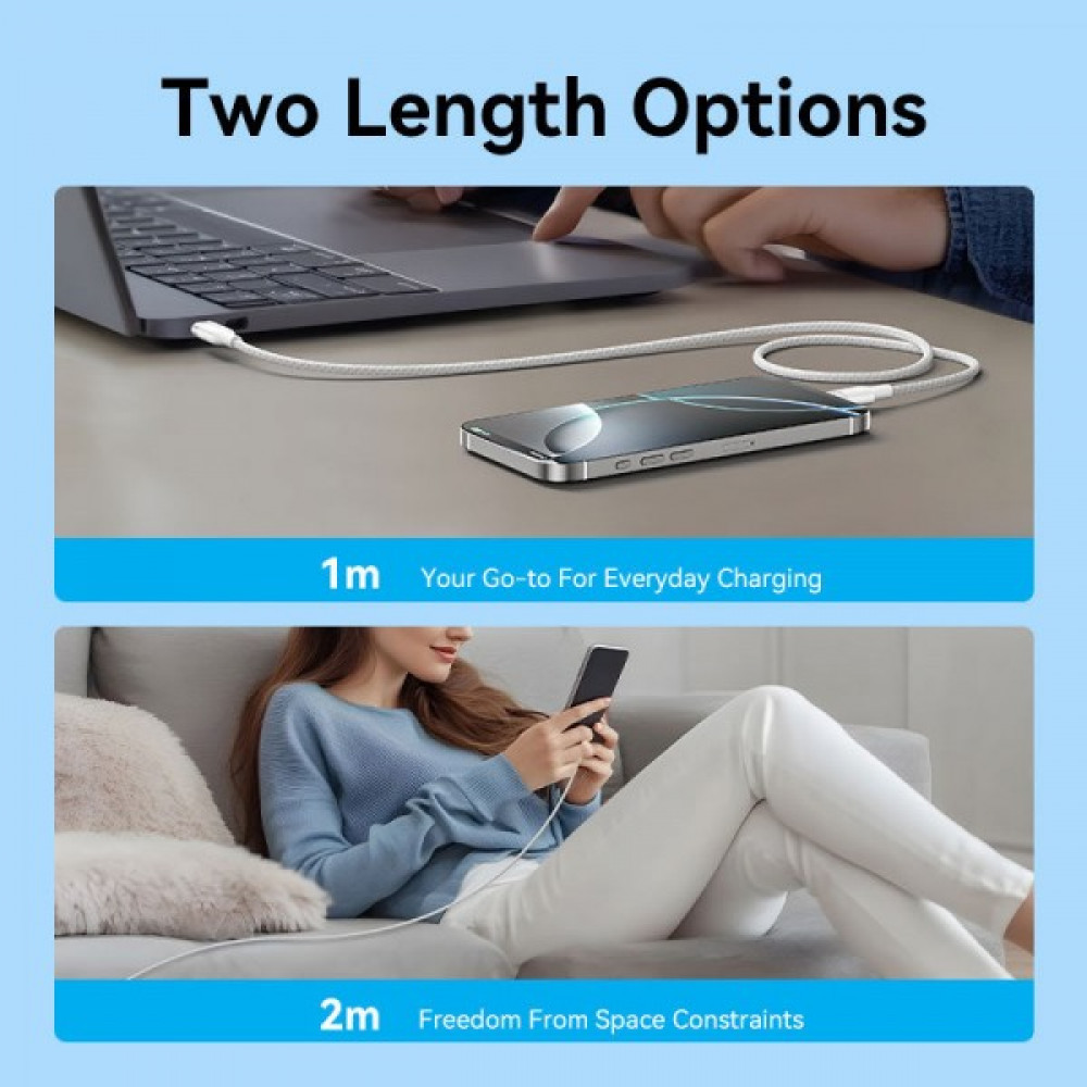 Кабель Vention USB Type-C - USB Type-C (M/M), 240W, 5A, 2 м, Gold (TRIJH)