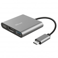 USB-хаб Trust Dalyx Aluminium USB Type-C 3-в-1 (23772) USB-хаб Trust Dalyx Aluminium USB Type-C 3-в-1 (23772)