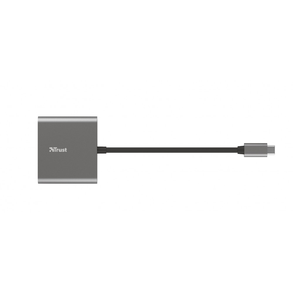 USB-хаб Trust Dalyx Aluminium USB Type-C 3-в-1 (23772)