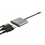 USB-хаб Trust Dalyx Aluminium USB Type-C 3-в-1 (23772)