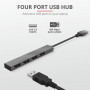 USB-хаб Trust Halyx Aluminium 4 ports (23786)