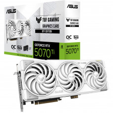 Відеокарта GF RTX 5070 Ti 16GB GDDR7 TUF Gaming OC BTF White Asus (TUF-RTX5070TI-O16G-BTF-WHITE)