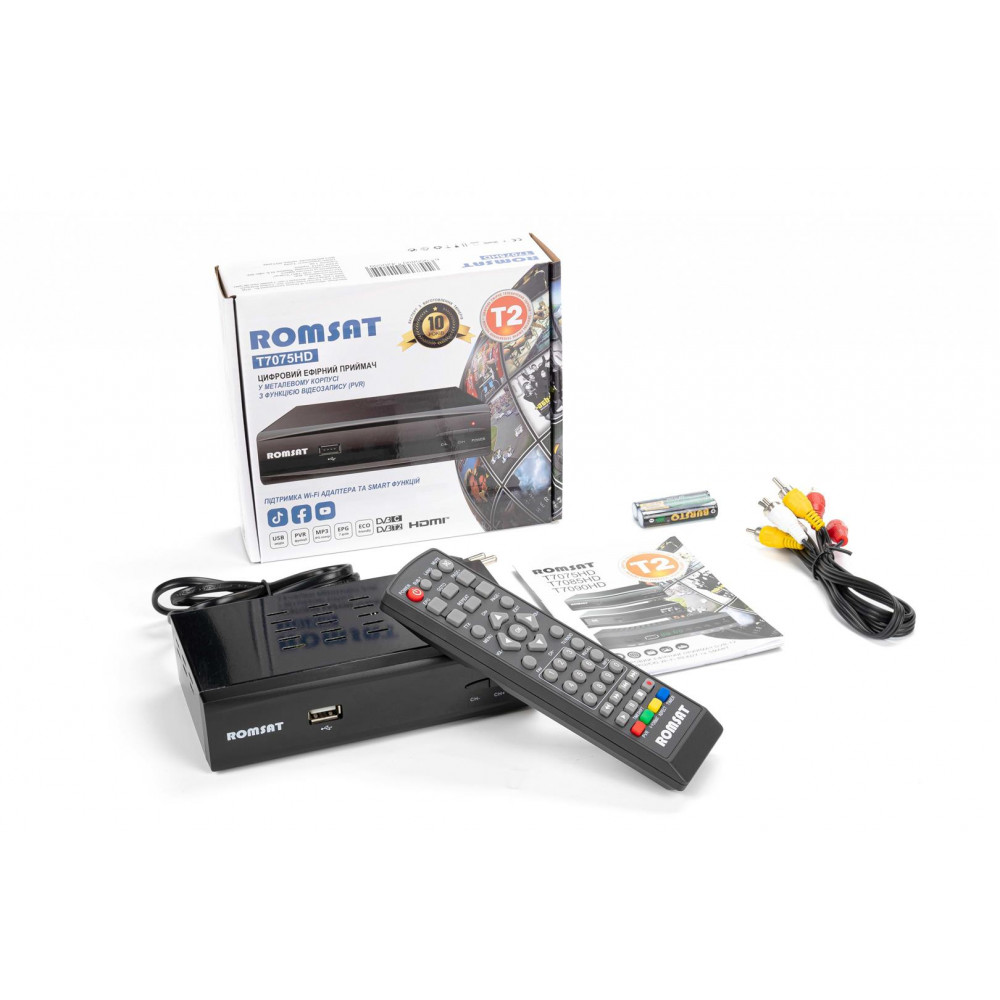 Тюнер DVB-T2 Romsat T7070HD