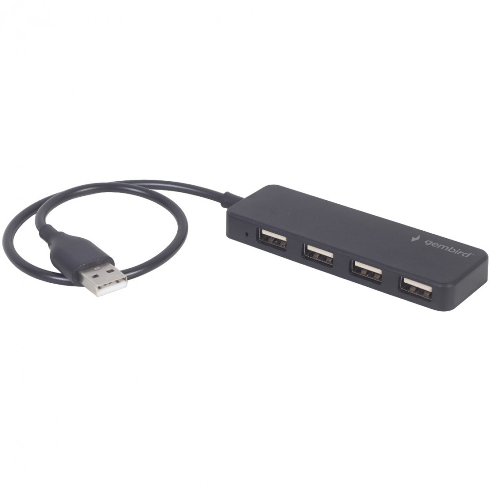 USB-хаб Gembird 4 ports Black (UHB-U2P4-06)