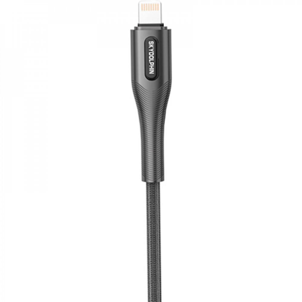 Кабель SkyDolphin S01L USB - Lightning (M/M), 1 м, Black (USB-000581)