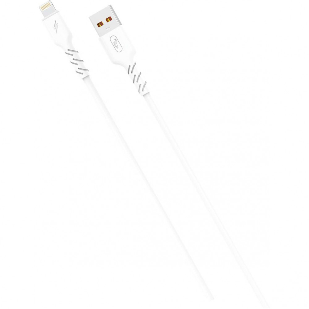 Кабель SkyDolphin S07L TPE High Elastic Line USB - Lightning (M/M), 1 м, White (USB-000593)