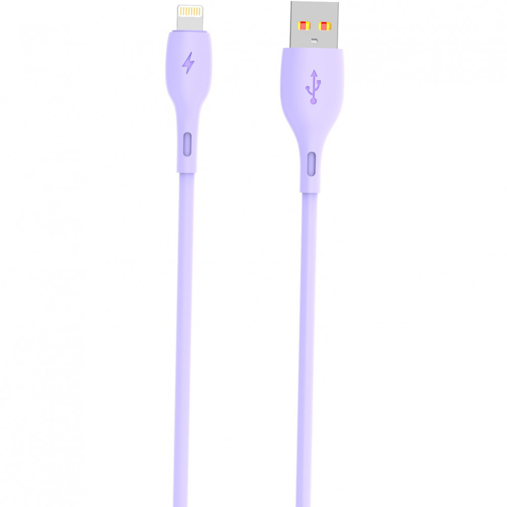 Кабель SkyDolphin S22L Soft Silicone USB - Lightning (M/M), 1 м, Violet (USB-000600)
