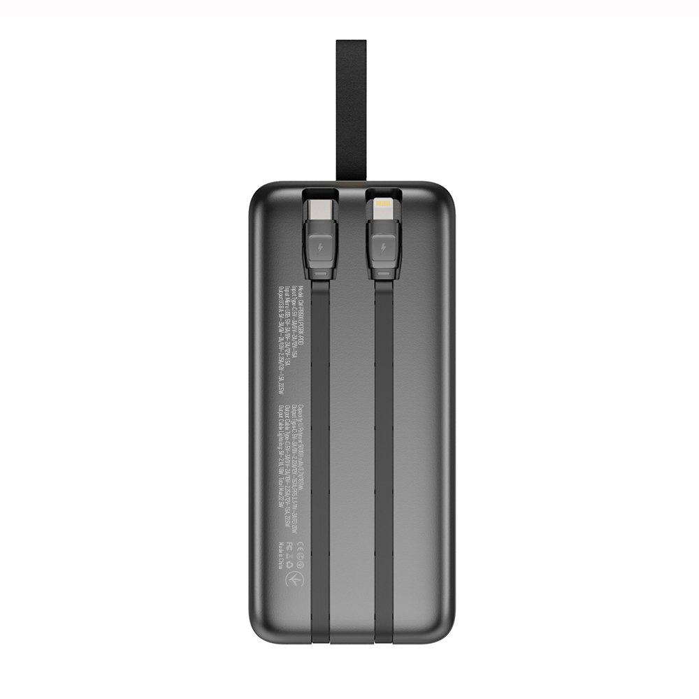 Універсальна мобільна батарея ColorWay Digital Display 50000mAh Black (CW-PB500LPC5BK-PDD)