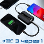 Універсальна мобільна батарея Promate Neo-10Uni 10000mAh 30W Black