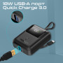 Універсальна мобільна батарея Promate PowerPod-10 10000mAh 35W Black