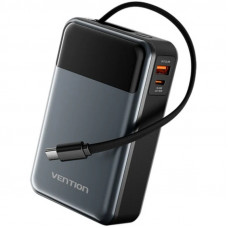Універсальна мобільна батарея Vention 20000mAh PD, QC 3.0 Black (FHYB0)