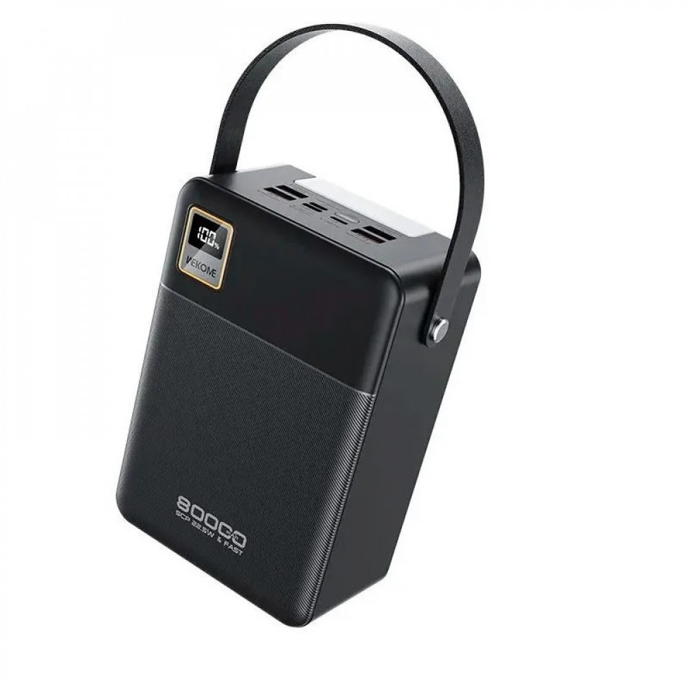 Універсальна мобільна батарея Wekome WP-78 80000mAh Black