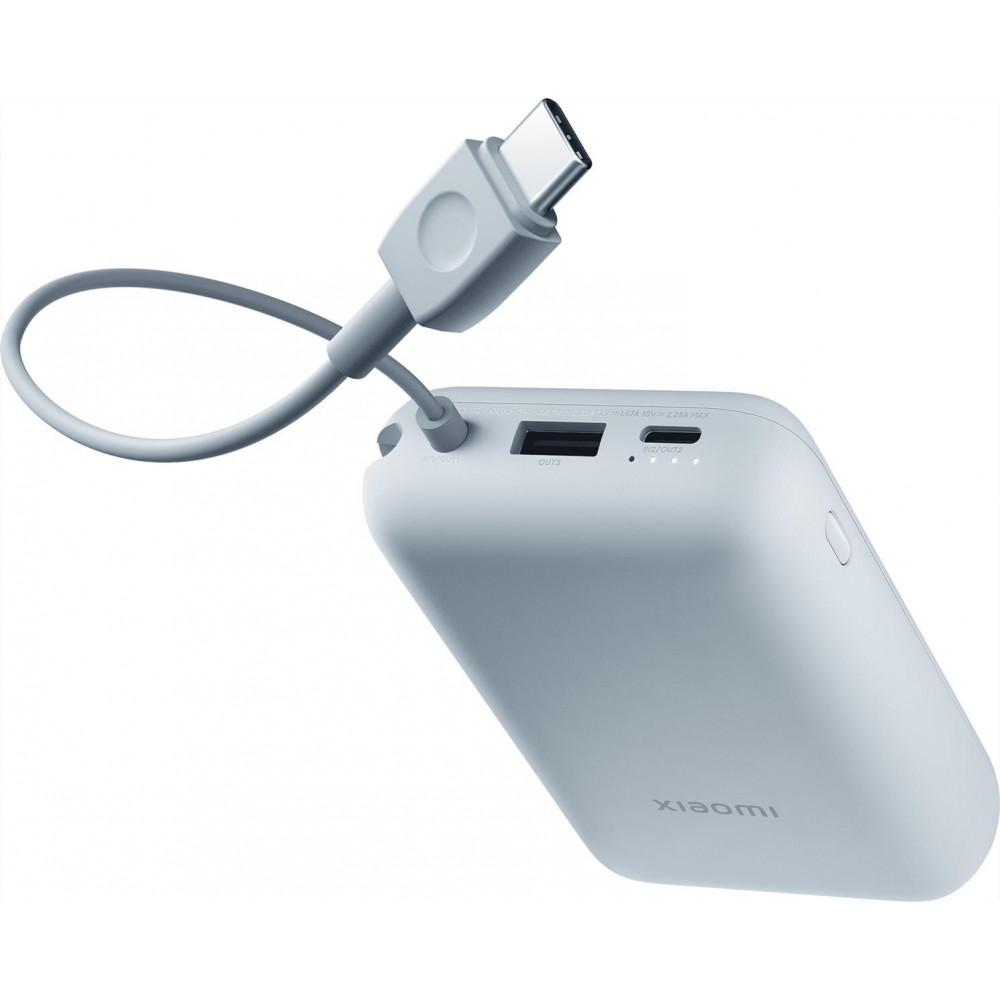 Універсальна мобільна батарея Xiaomi 10000mAh 22.5W Integrated Cable Blue (BHR9073GL)