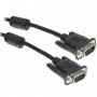 Кабель Maxxter VGA - VGA (M/M), HD15, 3+4C, з 2-ма феритами, 3 м, чорний (V-VGA-10) пакет