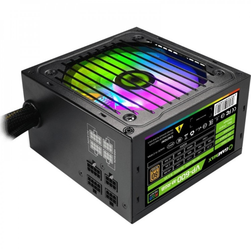Блок живлення GameMax VP-600-M-RGB, 600W