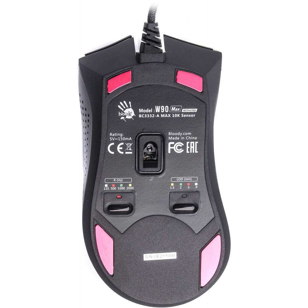 Миша Bloody W90 Max Panda White