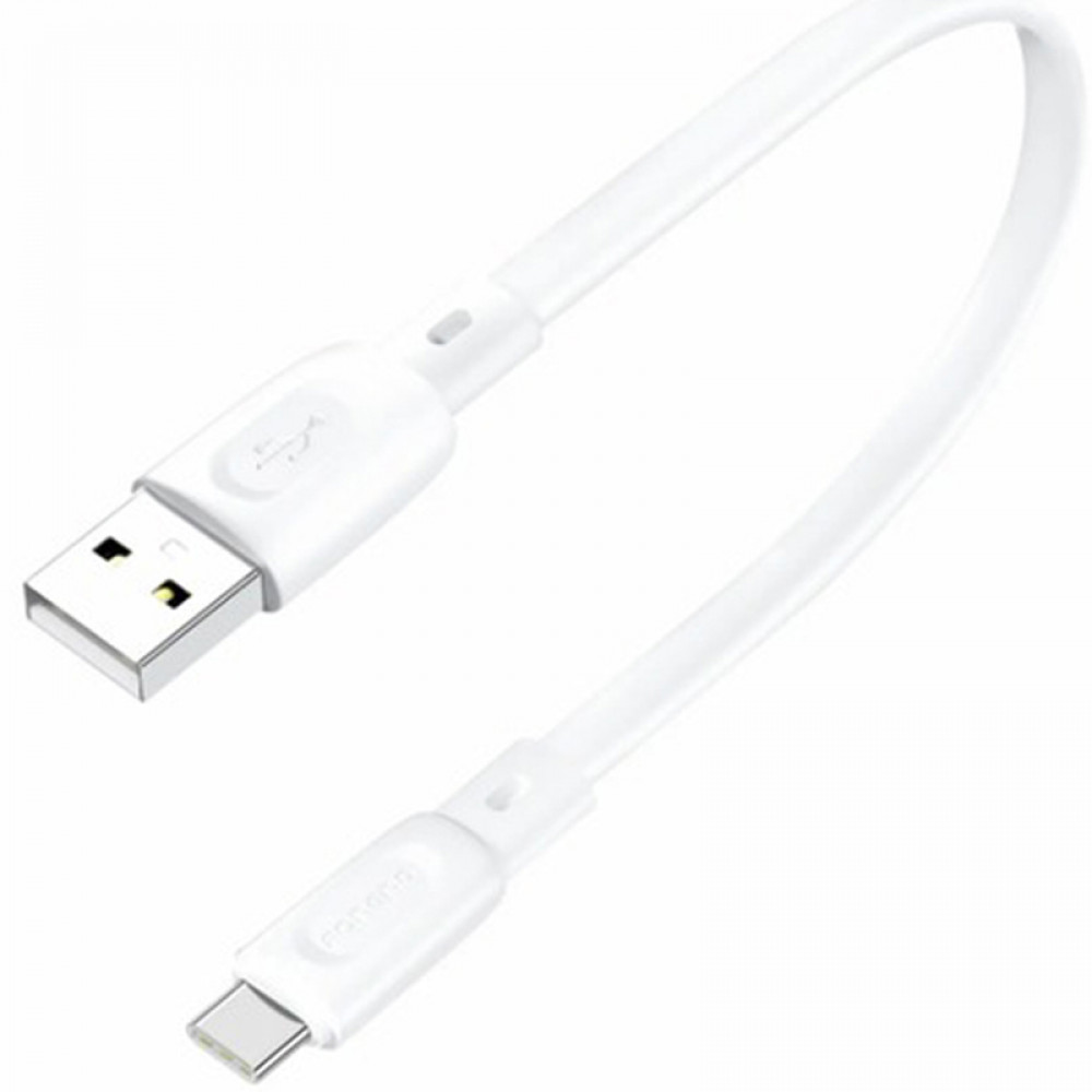 Кабель Foneng X107 USB - USB Type-C (M/M), 3 A, 0.25 м, White (X107-CA-TC)