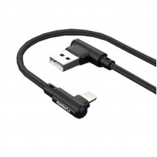 Кабель Foneng X70 90-degree Angle Gaming Cable (3A) USB - Lightning (M/M), 1 м, Black (X70-CA-DAG-IP)