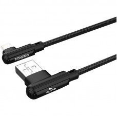 Кабель Foneng X70 90-degree Angle Gaming Cable (3A) USB - USB-C (M/M) 1 м Black (X70-CA-DAG-TC)
