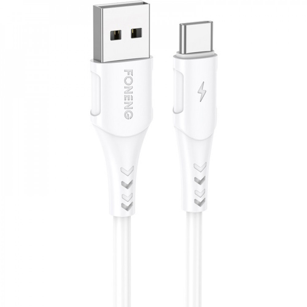 Кабель Foneng X81 1M Cable USB - USB Type-C (M/M), 2.1 A, 1 м, White (X81-CA-TC)