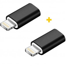 Адаптер XoKo AC-005 micro USB - Lightning (F/M), 2шт., Black (XK-AC005-BK2)